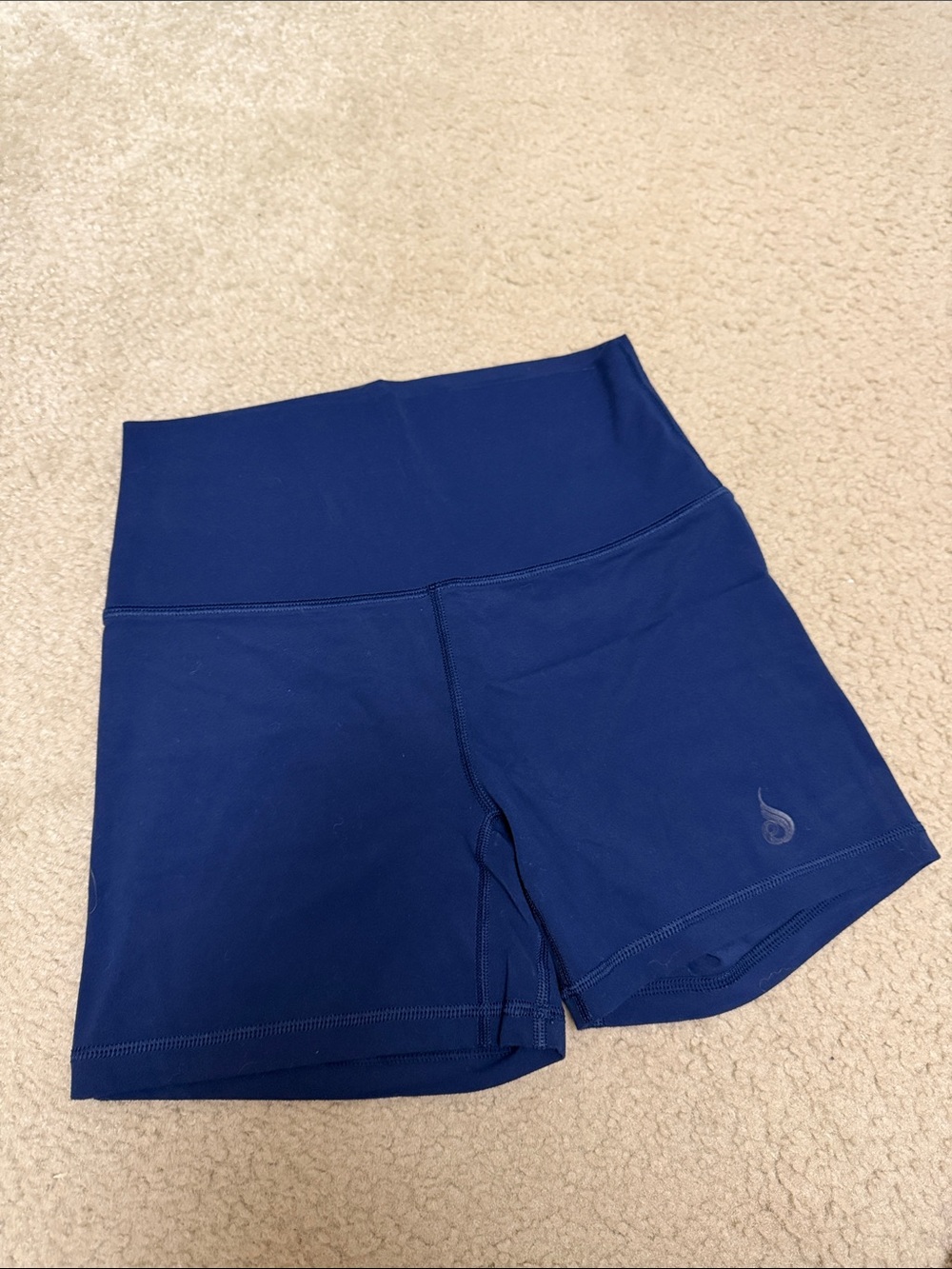 Ryderwear Deep Blue High-Waist Athletic Shorts